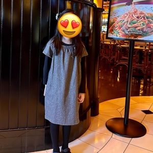 Bonpoint gray wool dress 8A